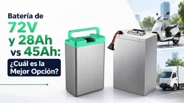 Batería de 72V y 28Ah vs 45Ah: guía