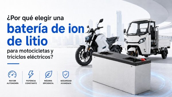 Bateria de ion de litio para motos y triciclos