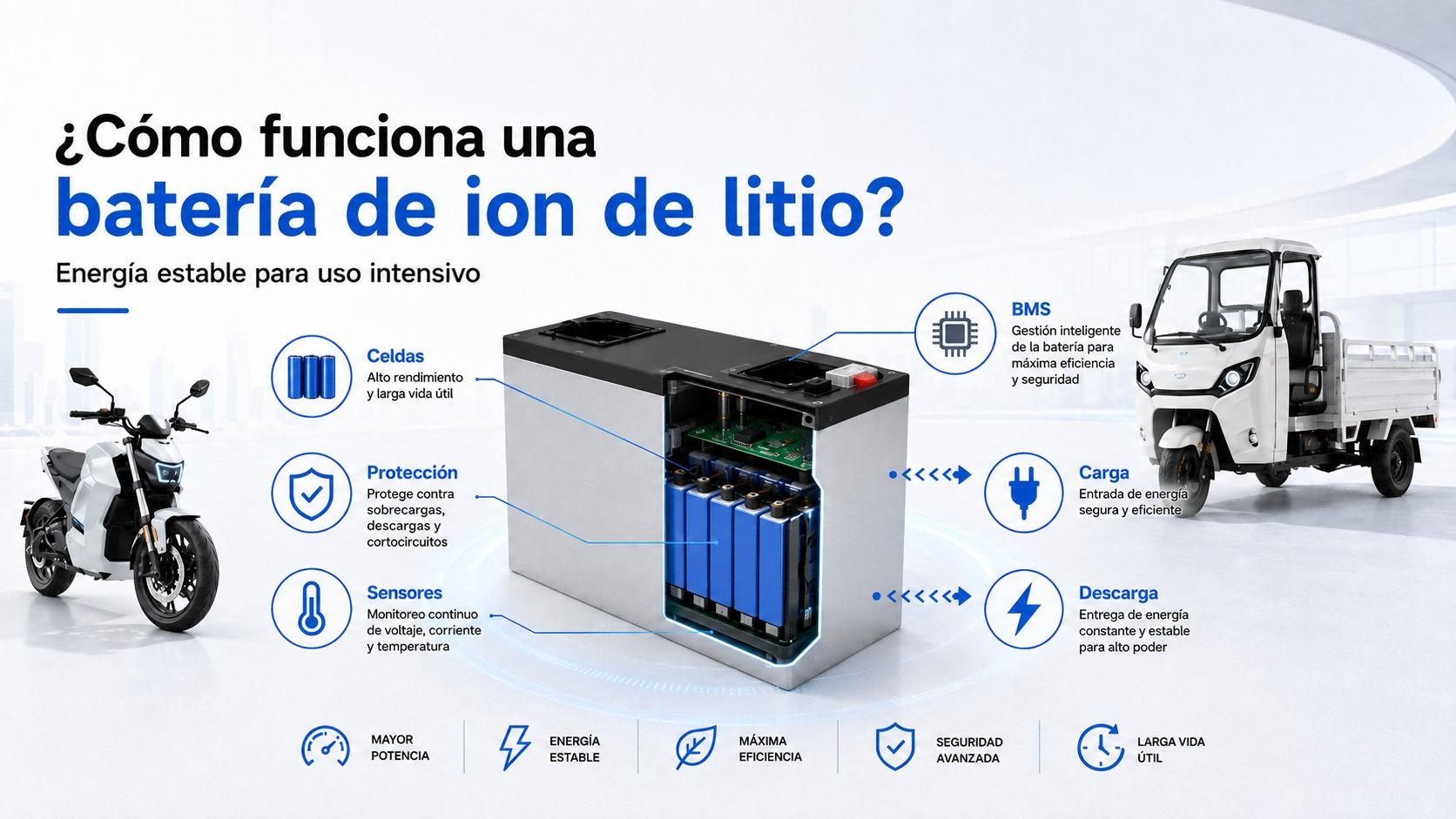 Como funciona una bateria de ion de litio