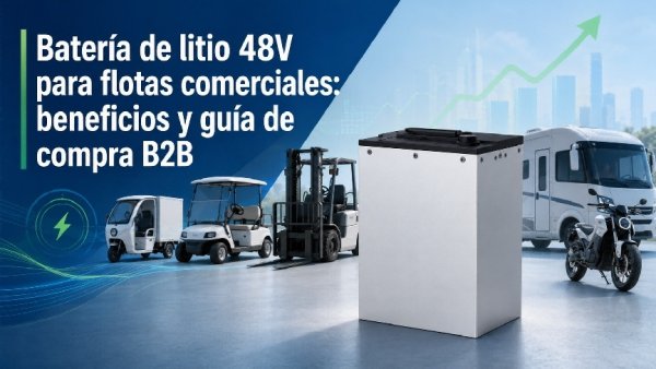 bateria de litio 48V para flotas comerciales