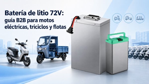 Batería de litio 72V para motos y flotas B2B
