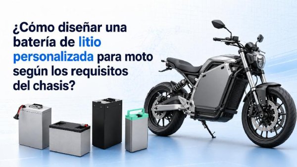 Batería de litio personalizada para moto y chasis