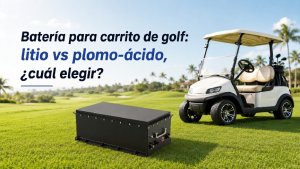 batería para carrito de golf: litio vs plomo