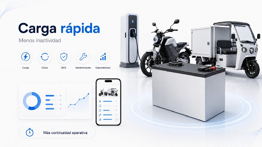 Baterias de litio para motocicletas: uso comercial