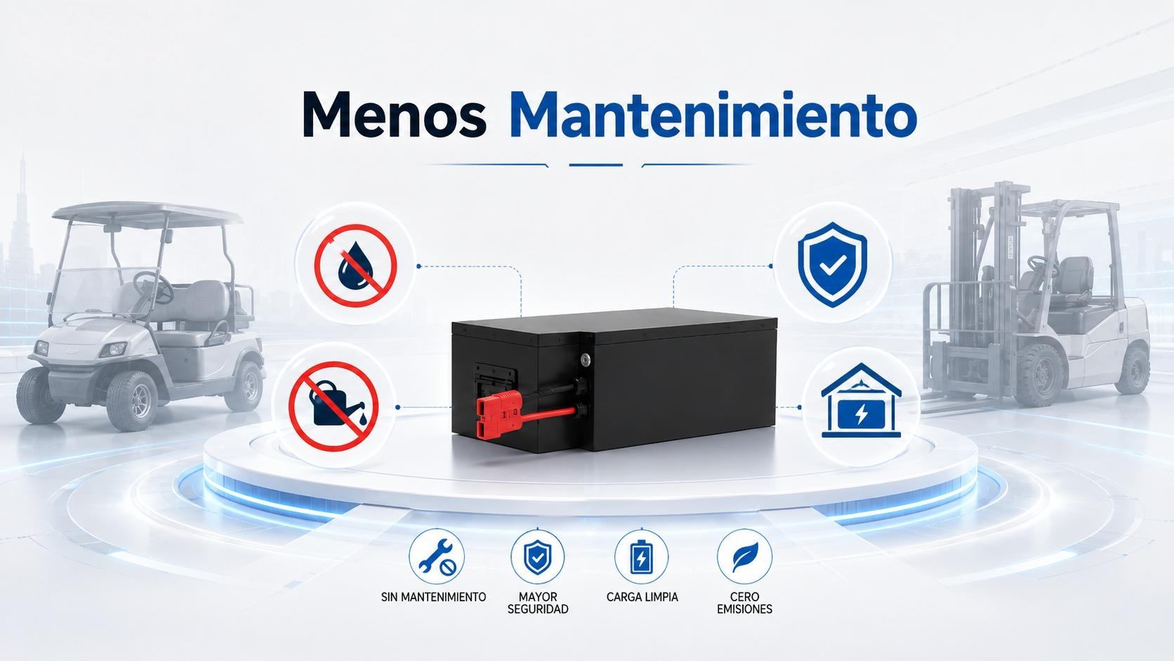 Baterias de litio recargables sin ácido