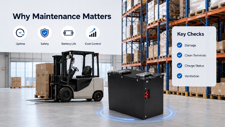 Forklift Battery Maintenance Benefits for Warehouses