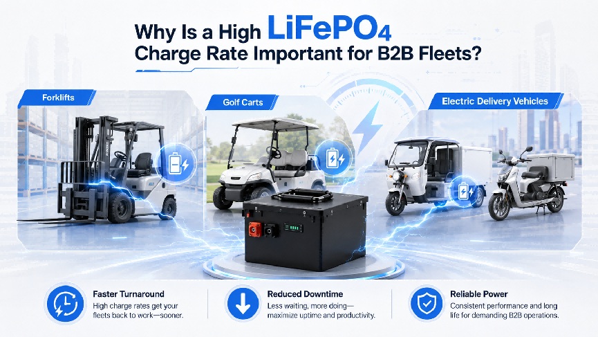 LiFePO4 Charge Rate for Commercial Fleets