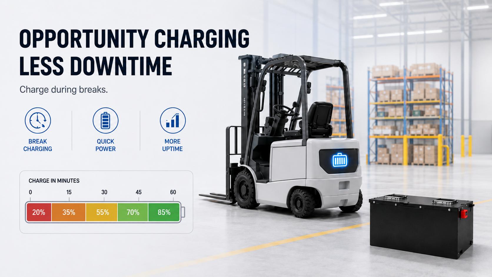 Lithium Forklift Batteries Opportunity Charging
