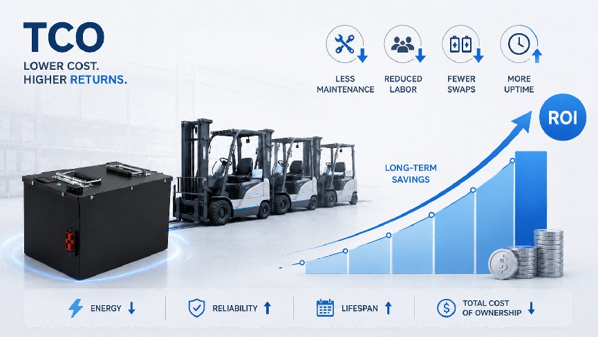 Lithium Forklift Batteries TCO and ROI