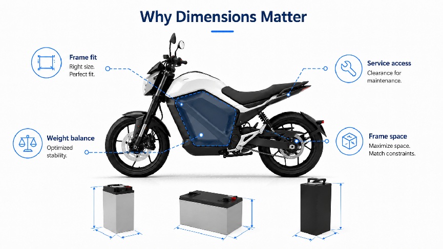 Why Motorcycle Battery Dimensions Matter