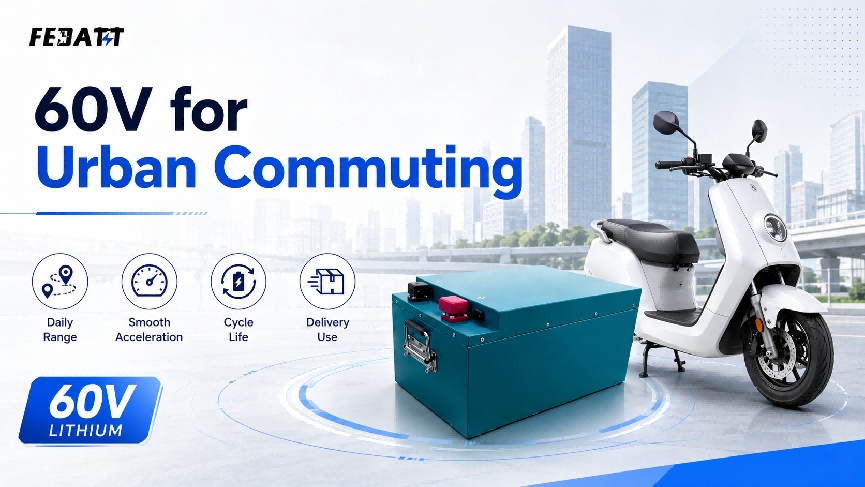 Motorcycle Battery Voltage for 60V Urban Commuting