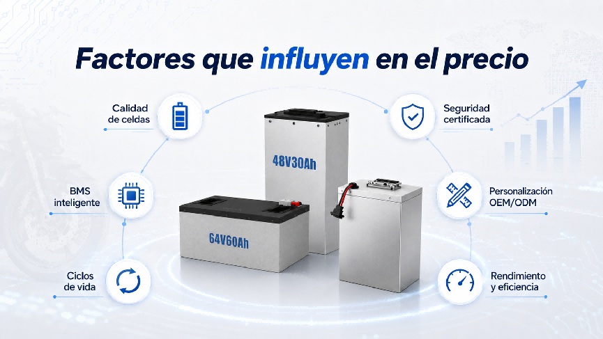 Precio de batería para moto eléctrica: factores