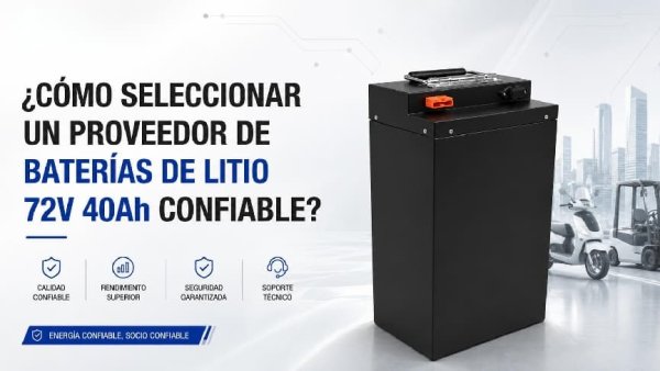 proveedor de baterías de litio 72V 40Ah guía