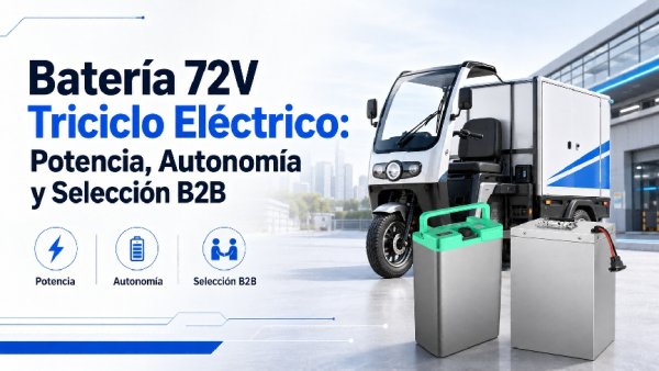 Batería 72V triciclo eléctrico para flotas B2B