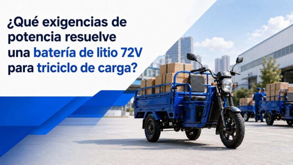 Batería de litio 72V para triciclo de carga