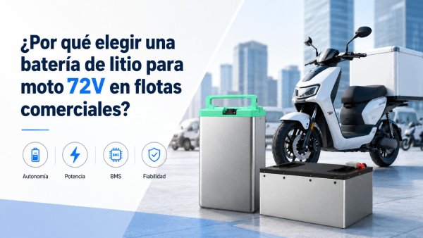 batería de litio para moto 72V en flotas B2B
