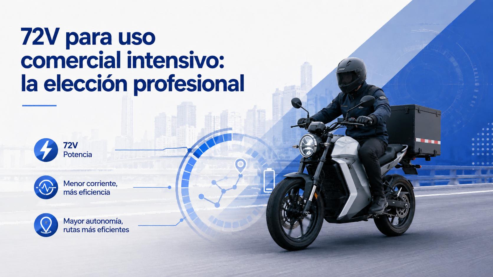 Batería de litio para moto eléctrica 72V comercial
