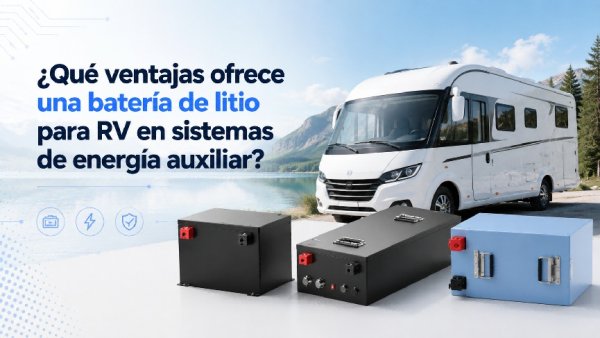 Bateria de litio para RV: ventajas de energía auxiliar