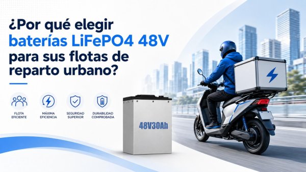 baterías LiFePO4 48V para flotas urbanas