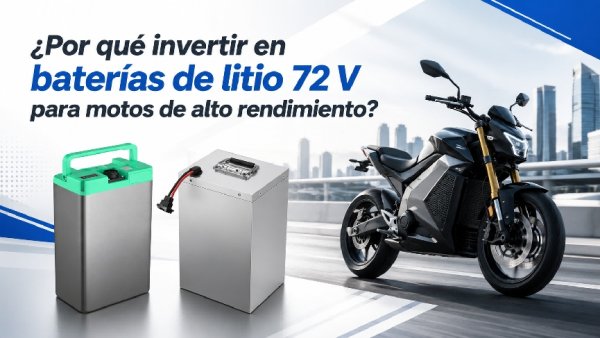 Baterias de litio 72v para motos de alto rendimiento