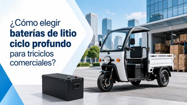 baterías de litio ciclo profundo para triciclos