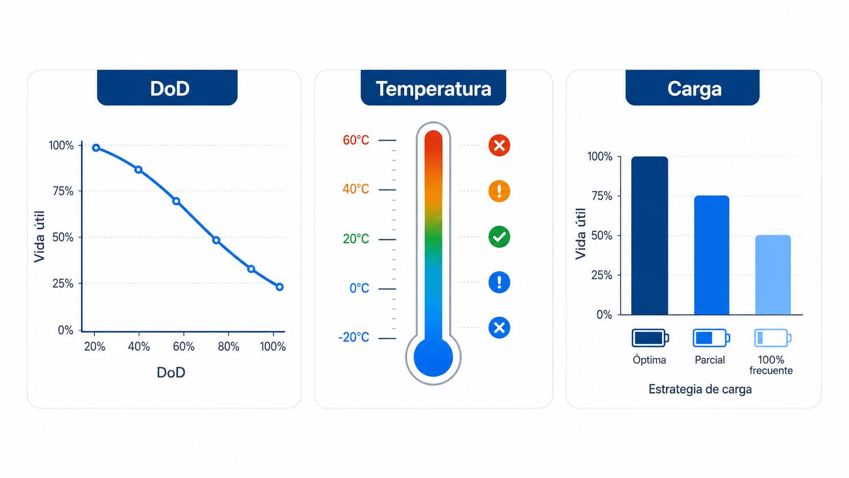 Baterías de litio ciclo profundo y vida útil