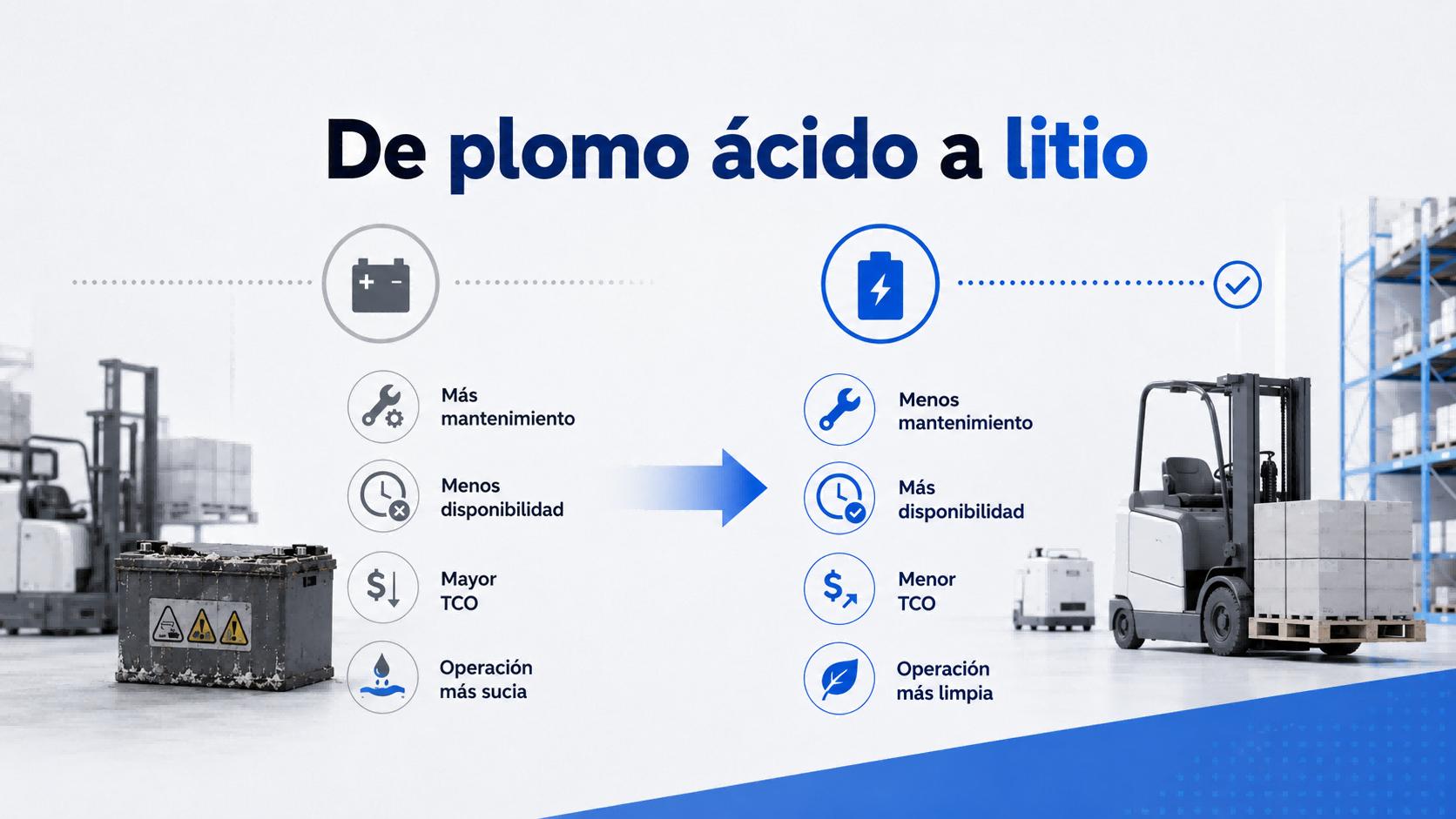 baterias de plomo acido frente a coste total a 5 años