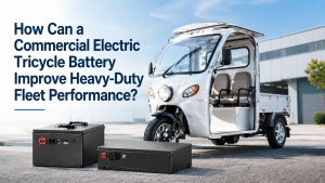 Commercial electric tricycle battery cover image