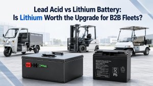 lead acid vs lithium battery for B2B fleets