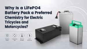 LiFePO4 battery pack for tricycles and motorcycles
