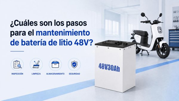 mantenimiento de batería de litio 48V: guía visual