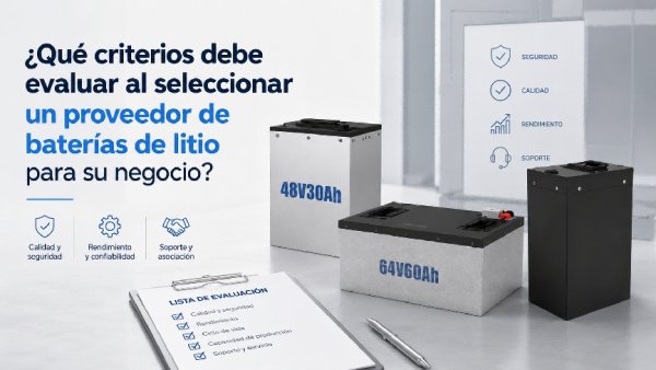 Proveedor bateria de litio: guía de selección