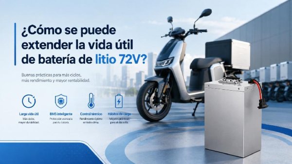 Vida útil de batería de litio 72V: guía práctica