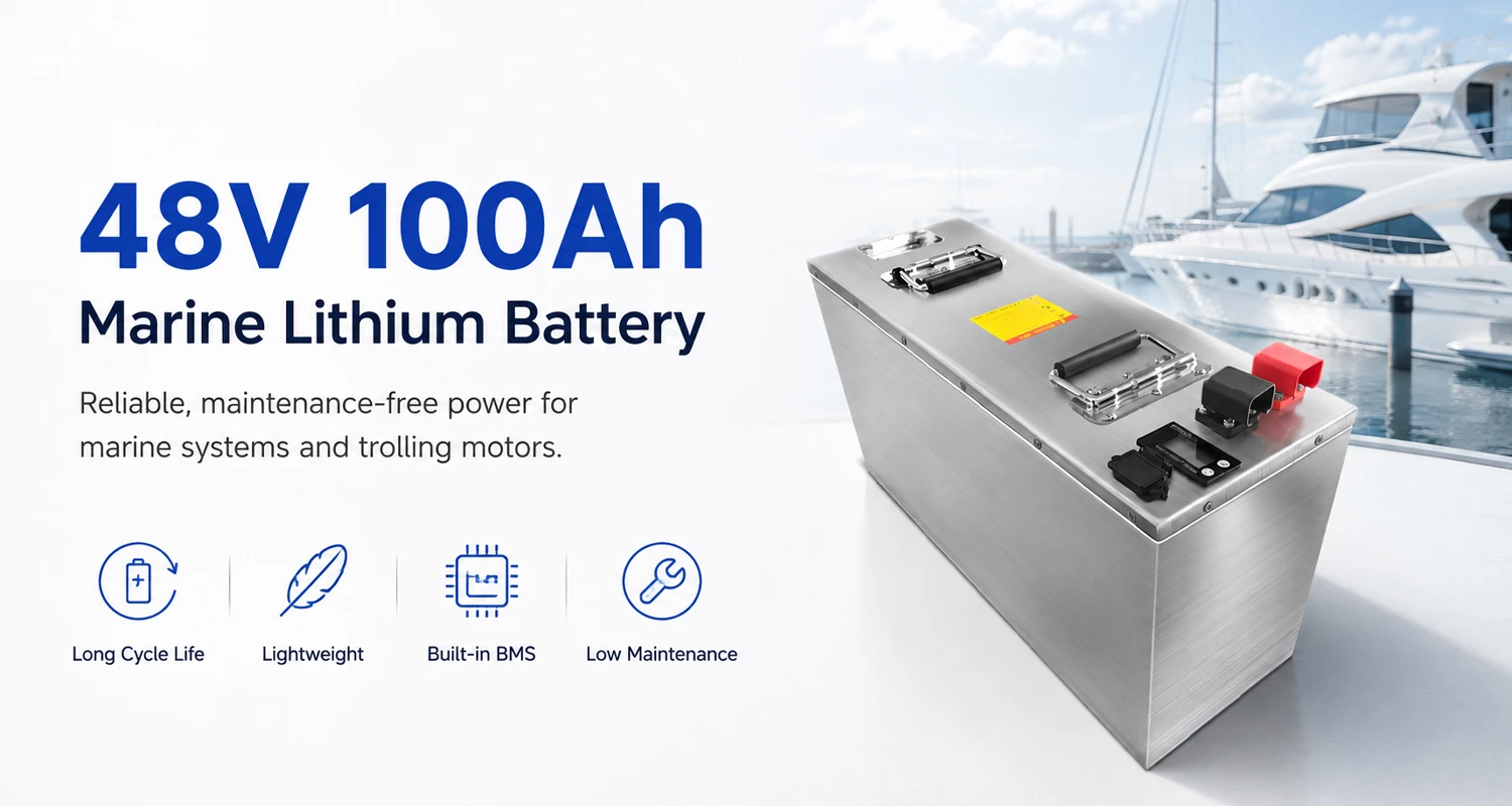 48V Marine Lithium Battery for Trolling Motors