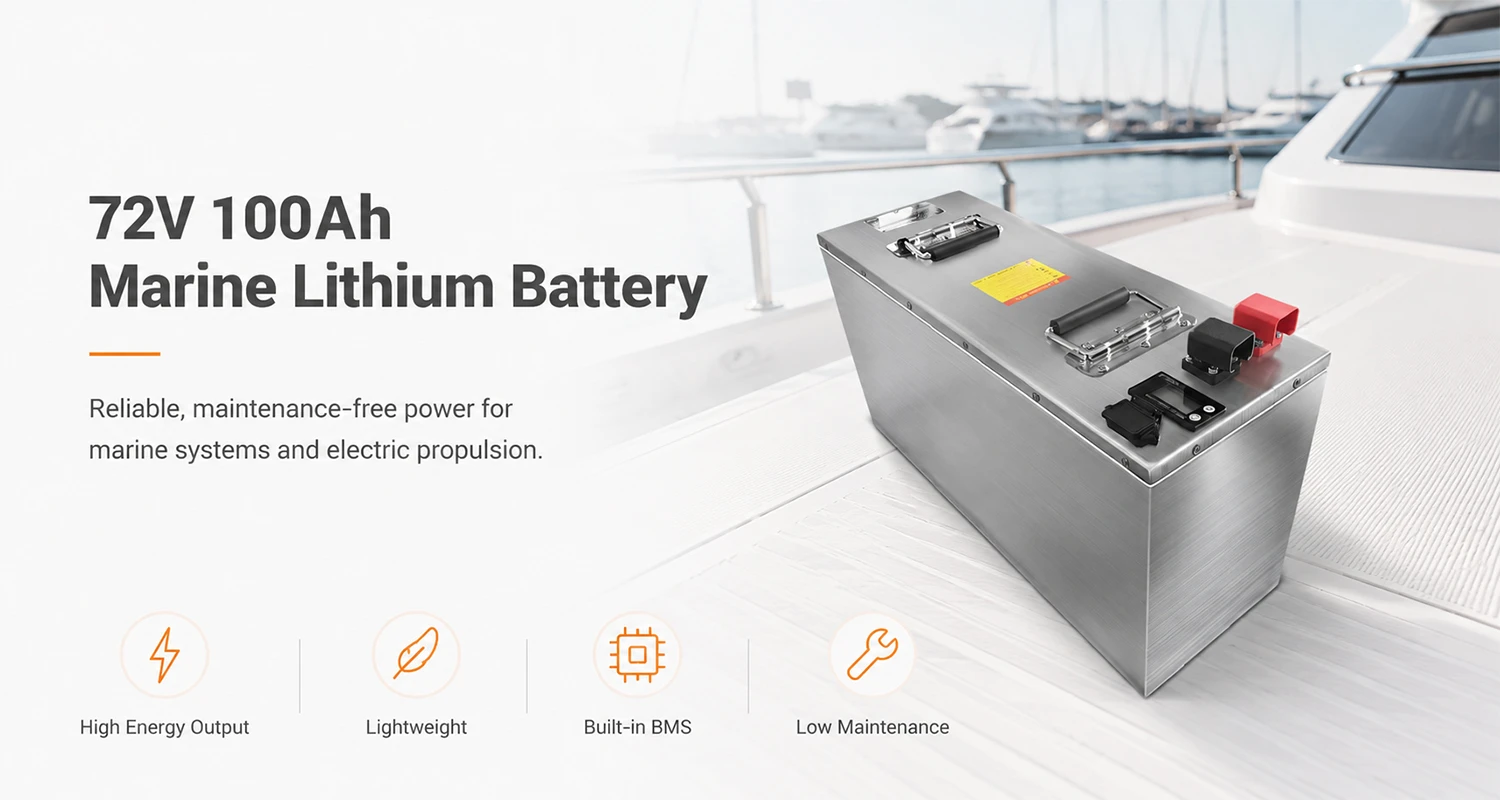72V Marine Lithium Battery for Electric Boats