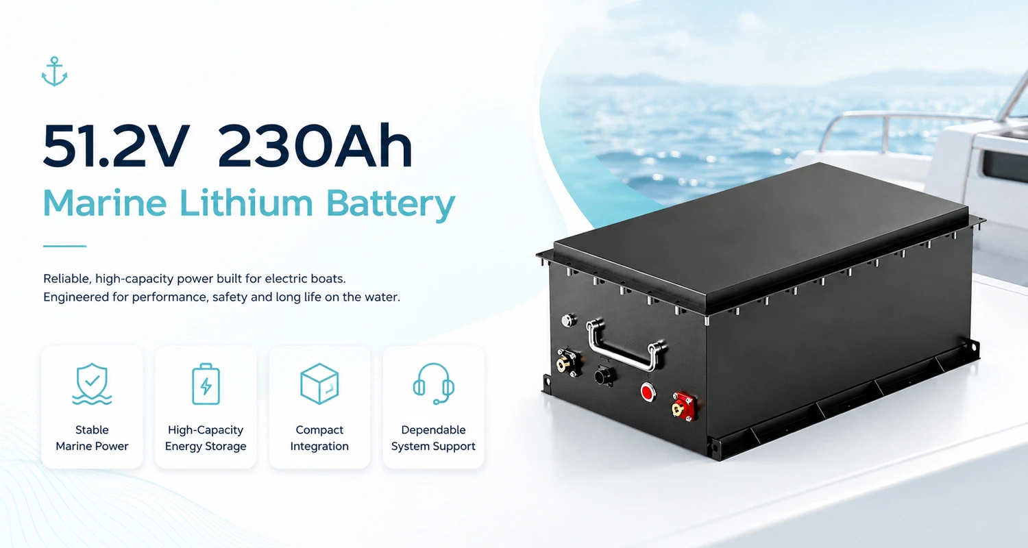 51.2V Marine Lithium Battery for Electric Boats