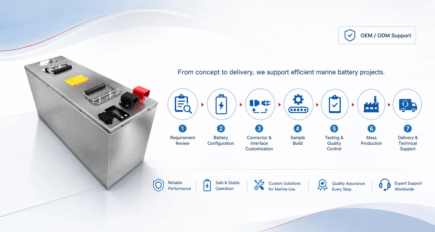24V 100Ah Trolling Motor Battery Project Support