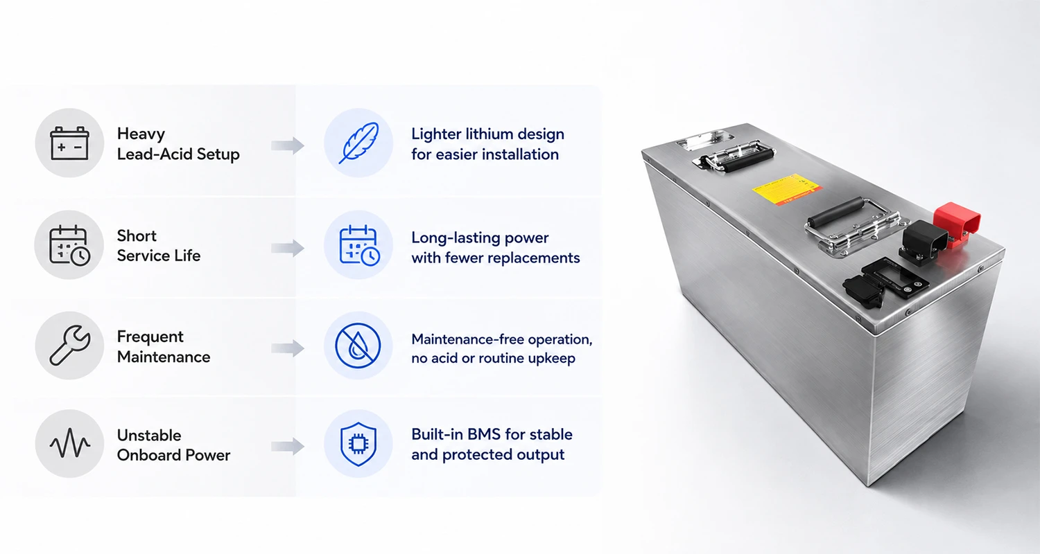48V Marine Lithium Battery Benefits