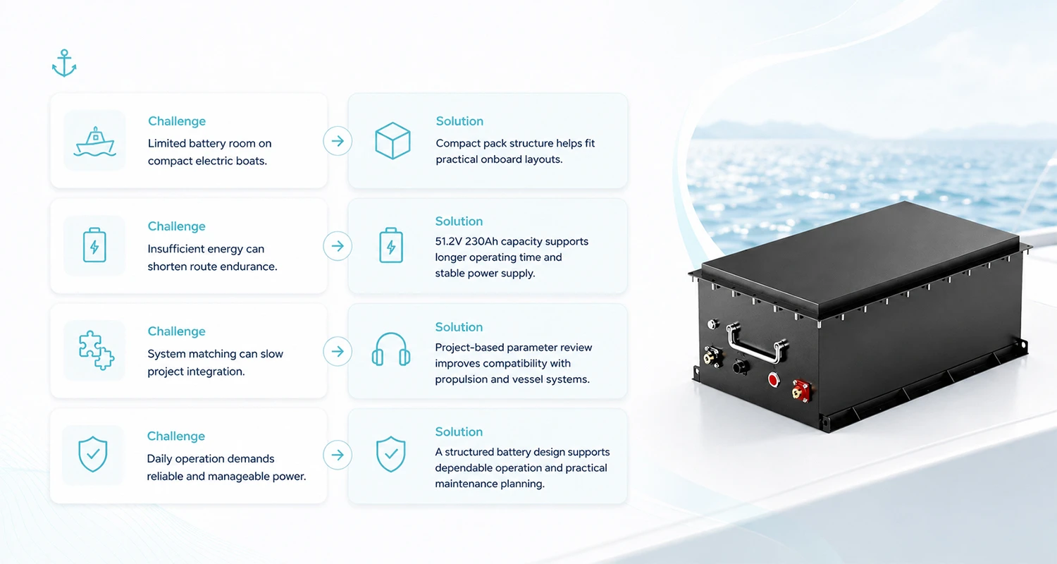 51.2V Marine Lithium Battery Solutions