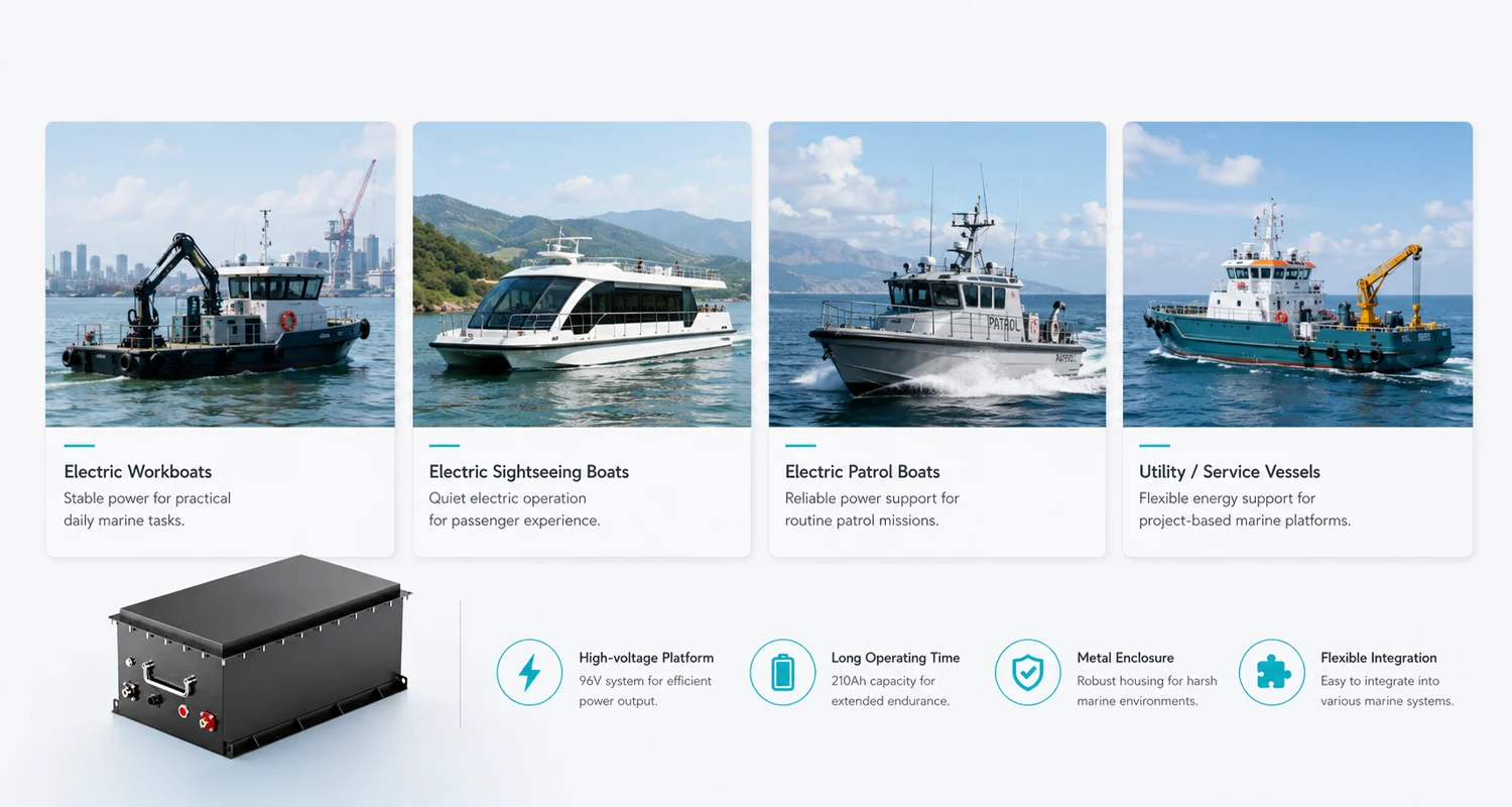 96V Marine Lithium Battery Applications