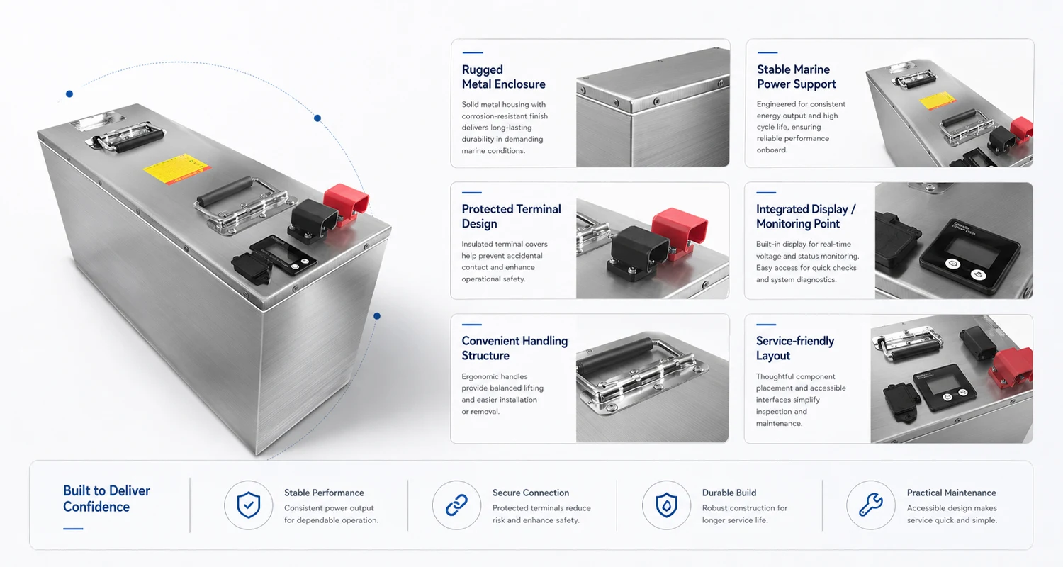 12V 100Ah Lithium Marine Battery Design