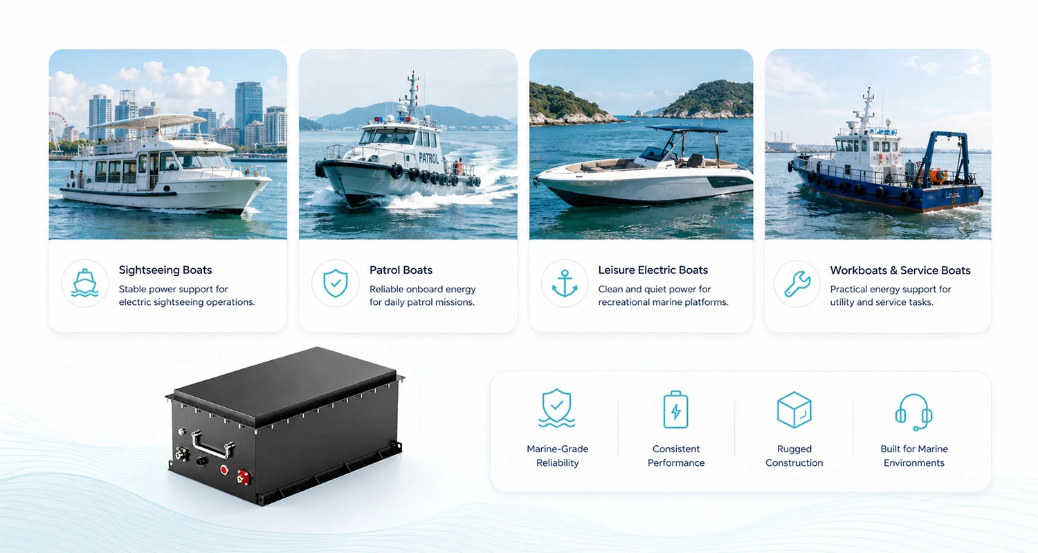 51.2V Marine Lithium Battery Applications