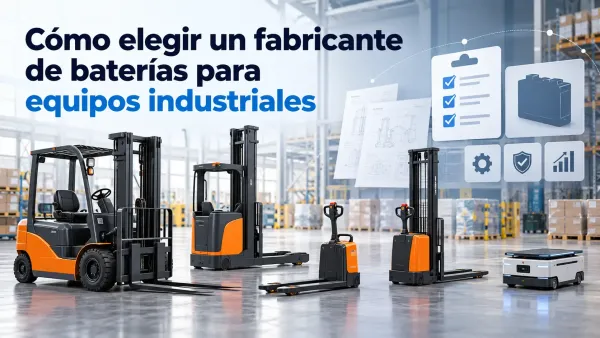 Fabricante de baterías para equipos industriales