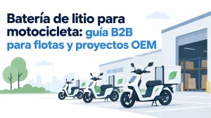 Batería de litio para motocicleta para flotas OEM