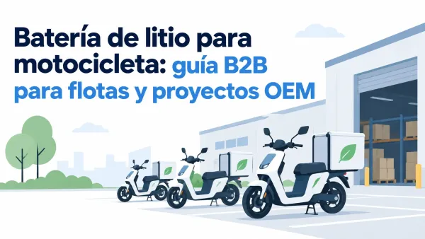 Batería de litio para motocicleta para flotas OEM