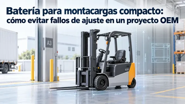 Batería para montacargas compacto OEM