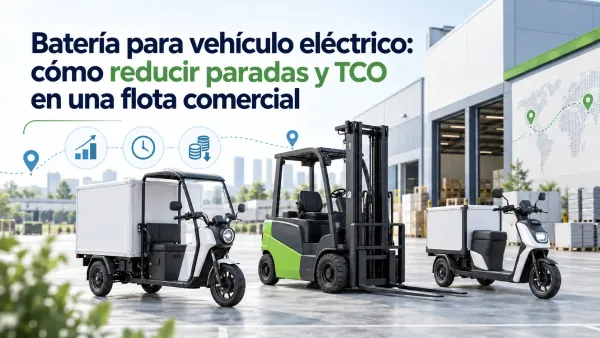 Batería para vehículo eléctrico en flota comercial