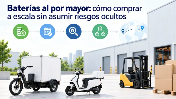 Baterías al por mayor para compras B2B seguras