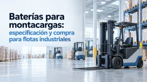 Baterías para montacargas en flotas industriales