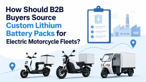 custom lithium battery packs for B2B fleet sourcing